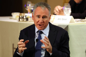 Ken Griffin speaks to the Economic Club of New York at The Plaza Hotel in New York