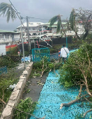 Aftermath of the Cyclone Chido, in Mayotte