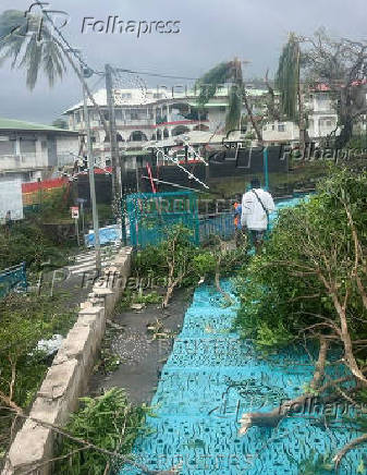 Aftermath of the Cyclone Chido, in Mayotte