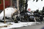 Un avin privado se accidenta y se incendia en la periferia de Buenos Aires