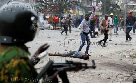 FILE PHOTO: Anti-government demonstration following nationwide deadly riots over tax hikes and a controversial now-withdrawn finance bill in Nairobi