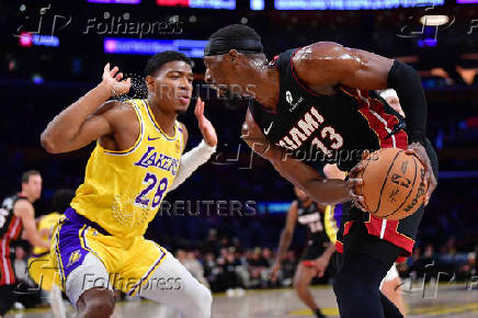 NBA: Miami Heat at Los Angeles Lakers