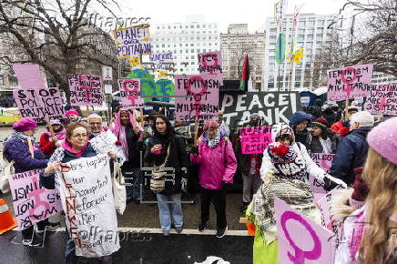 The People's March in downtown Washington, DC