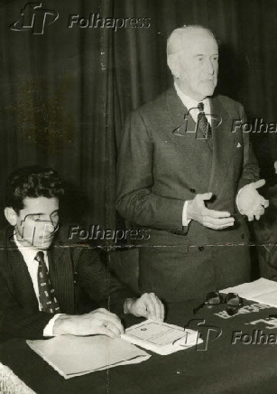 Oswaldo Aranha durante o 11 Congresso