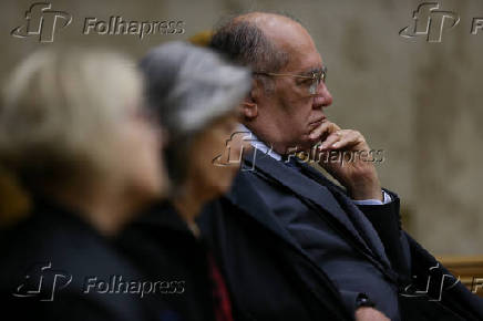 Ministro Gilmar Mendes e as ministras Crmen Lcia e Rosa Weber na abertura do ano do Judicirio
