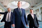 Britain's Foreign Secretary David Cameron visits Tashkent