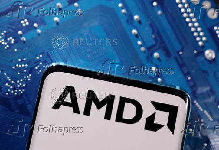 FILE PHOTO: Illustration shows AMD logo