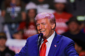 Republican presidential nominee and former U.S. President Trump holds a campaign rally in Indiana, Pennsylvania