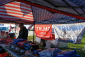 Former president Trump holds campaign rally in battleground state of Wisconsin