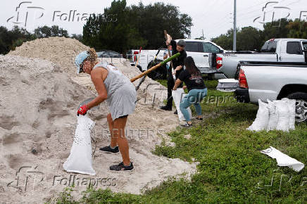 Preparations for Tropical Storm Milton, in Seminole, Florida