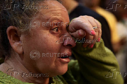 People pay homage to Brazil's patron saint at Cathedral Basilica of the National Shrine of Our Lady Aparecida