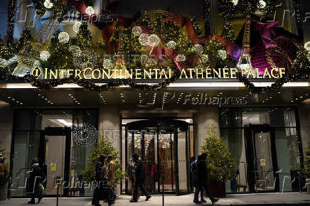 Christmas decorations in Bucharest