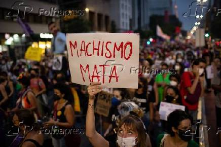 Manifestao na avenida Paulista no Dia das Mulheres