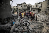 Israeli strikes hit Al-Maghazi refugee camp in southern Gaza Strip