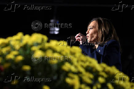 Democratic presidential nominee U.S. Vice President Harris campaigns in Wisconsin