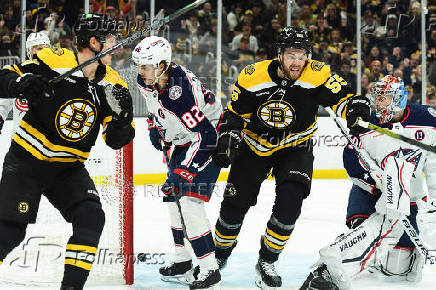 NHL: Columbus Blue Jackets at Boston Bruins