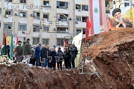 Senior Hezbollah official Safa visits site of Nasrallah's assassination in Beirut surburb