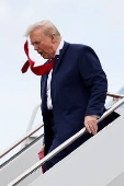 U.S. President Trump attends the Daytona 500 race in Daytona Beach