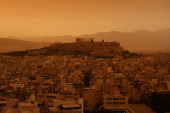 Saharan dust affects weather in Greece