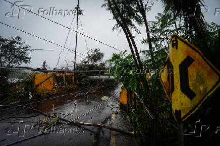 Destruio causada pelas chuvas em Sinimbu (RS)