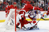 NHL: New York Rangers at Detroit Red Wings