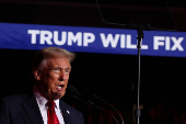 Republican presidential nominee and former U.S. President Donald Trump campaigns in Henderson