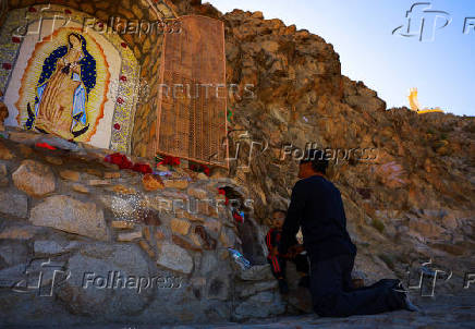 Pilgrimage during the Solemnity of Christ the King to pray for peace, at Mount Cristo Rey, on the border between the United States and Mexico