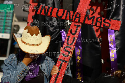 Protest to mark the International Day for the Elimination of Violence against Women in Ciudad Juarez