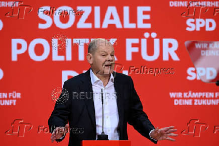 German SPD party's 'election victory' conference, in Berlin