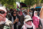 Pro-Palestinian rally on the anniversary of the First Intifada in Melbourne