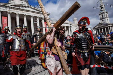 The Passion of Jesus 2024 in Trafalgar Square