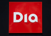 The logo of DIA is seen outside one of its supermarkets, in Ronda