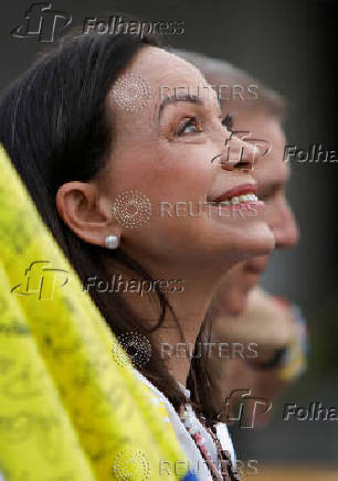 Supporters of Venezuelan opposition presidential candidate Edmundo Gonzalez rally in Caracas