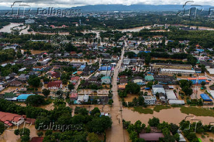 Flooding in Chiang Rai following the impact of Typhoon Yagi