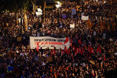 Protest against management of emergency response to the deadly floods in Valencia