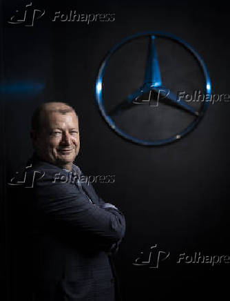 Retrato do presidente da Mercedes-Benz Cars & Vans no Brasil, Carlos Garcia