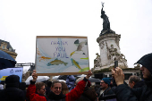 Anti-whaling environmental activist Paul Watson attends a press conference in Paris