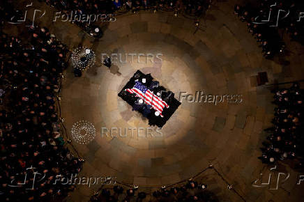 Former President Jimmy Carter's lying in state ceremony, in Washington