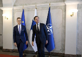 Finnish President Alexander Stubb meets Netherlands' Prime Minister Mark Rutte in Helsinki