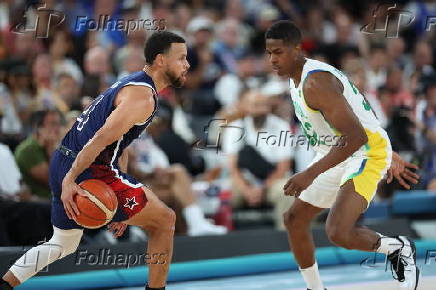 Partida entre Brasil e EUA pelo basquete masculino dos Jogos