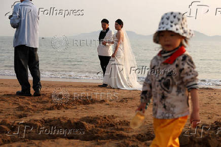 FILE PHOTO: FILE PHOTO: Pre-wedding photoshoot in Qingdao