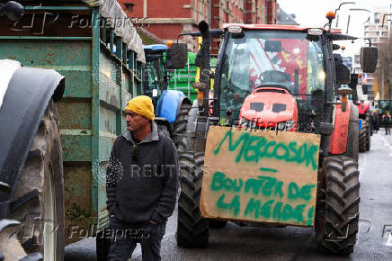 Protest against the EU-Mercosur Trade Agreement in Strasbourg