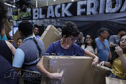 Black Friday anticipado en la ciudad de Sao Paulo, Brasil