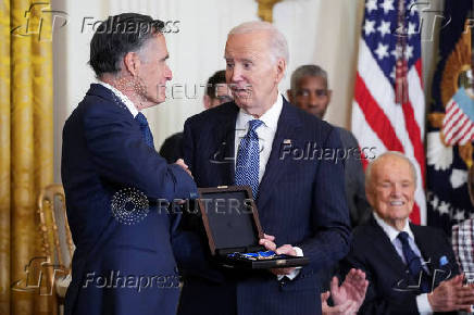 U.S. President Biden presents Presidential Medal of Freedom during ceremony at the White House