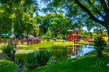 Vista do Jardim Japons, atrao turstica de Buenos Aires, na Argentina