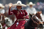 Military parade to celebrate the Independence Day hosted by President Andres Manuel Lopez Obrador, in Mexico City