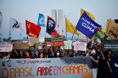 Activists take part in the global Fridays for Future climate strike, in Brasilia