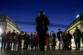 Vigil in Berlin to mark the anniversary of Hamas-led 07 October attack on Israel