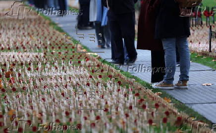 Field of Remembrance at Westminster Abbey in London