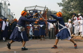 Sikh Religious procession to mark major Sikh festival Gurupurab